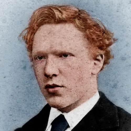 Serious portret of a man in a costume.