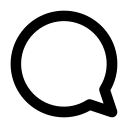 Comment empty black icon.